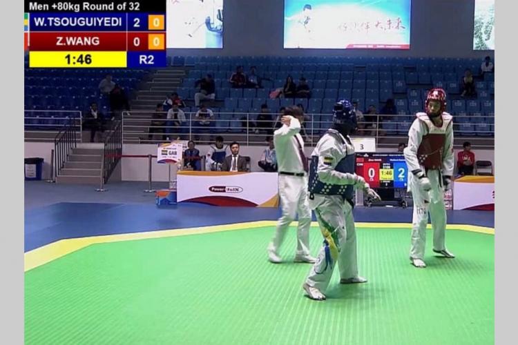 Taekwondo : Wolbert Tsouguiyedi au tapis d'entrée