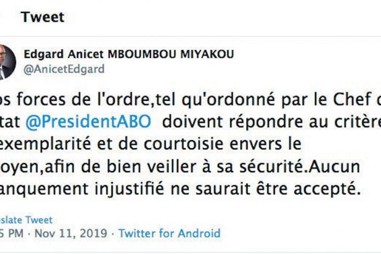 Insécurité : Le tweet qui rappelle les policiers à l'ordre