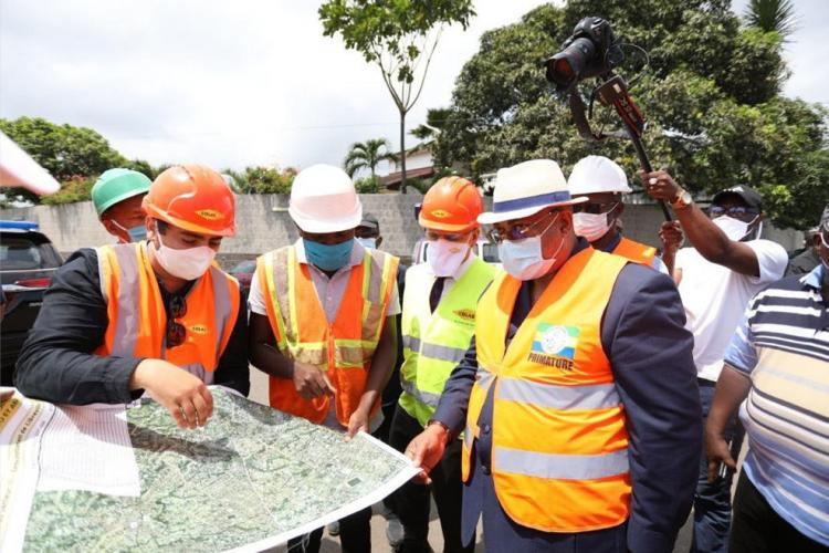 Réfection des voiries de Libreville : près de 60 % des travaux déjà réalisés.