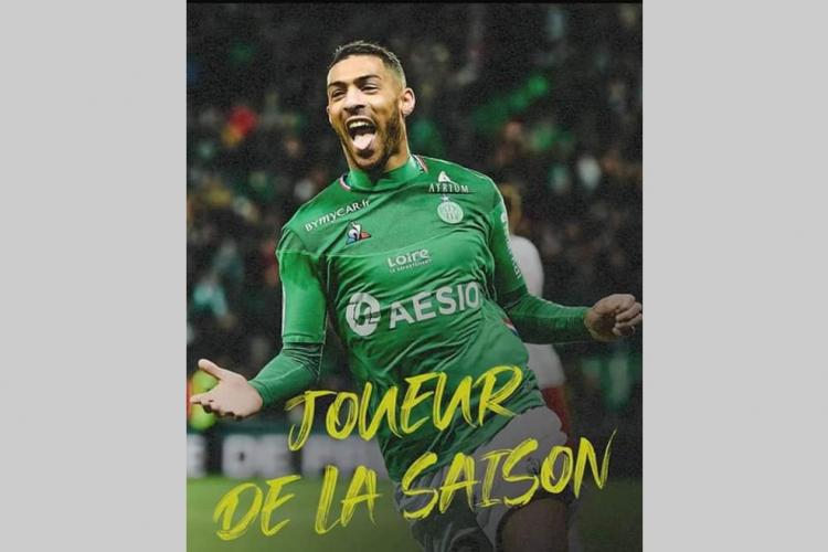 Saint-Etienne : Denis Bouanga élu meilleur joueur de la saison