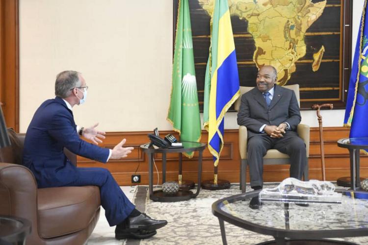 Activités présidentielles : Nicolas Terraz hôte d'Ali Bongo Ondimba