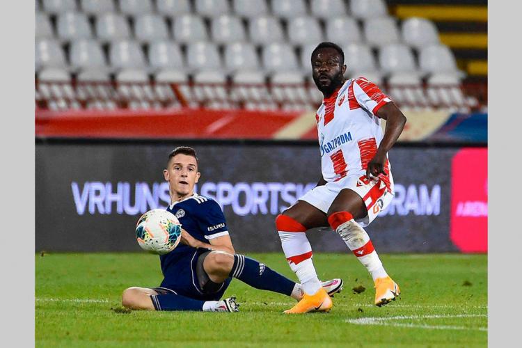 Football : Kanga accompagne le sans-faute de l’Étoile Rouge Belgrade